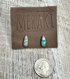 Mohave Copper Oyster Turquoise stud earrings