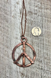 Peace sign necklace