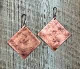 Hammered Copper Earrings