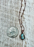 Mohave Copper Oyster Turquoise Necklace